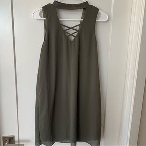 Women’s olive mini dress